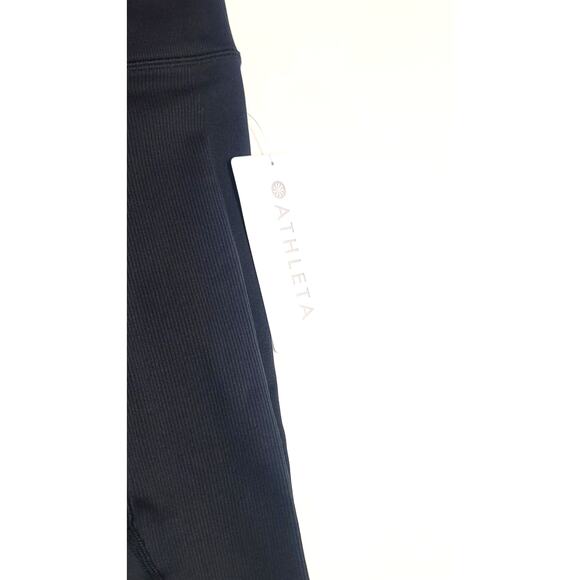 Athleta Aurora Seamless tight black leggings women's XXS NWT - Picture 2 of 5